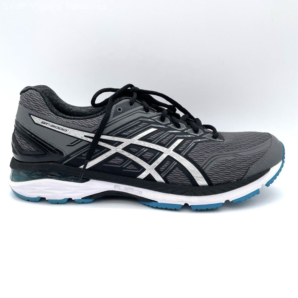 Asics GT-2000 5 Running Shoes Mens 11 Grey Black T707N Excellent Stability